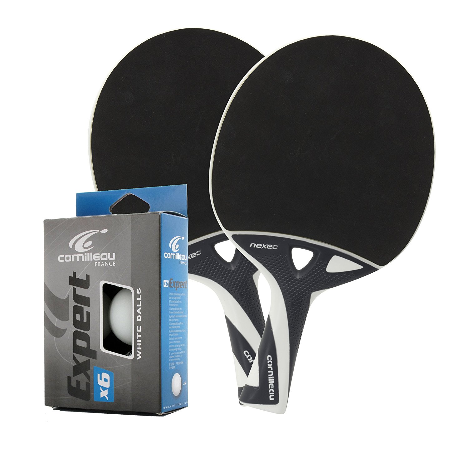 NEU Bälle Cornilleau Nexeo X70 Outdoor Tischtennisschläger 2er Set inkl 