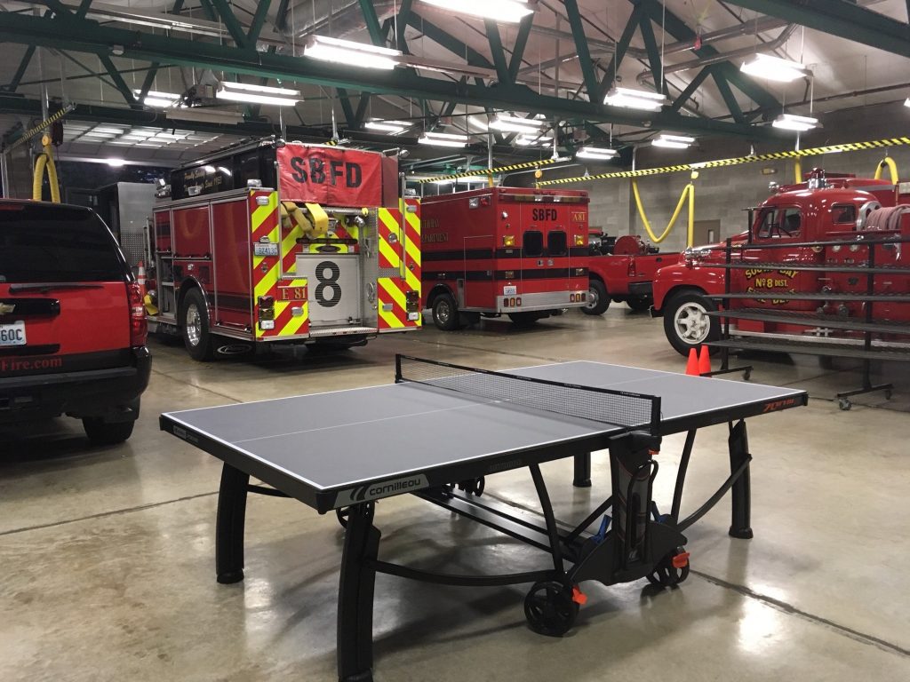 fire department ping pong table