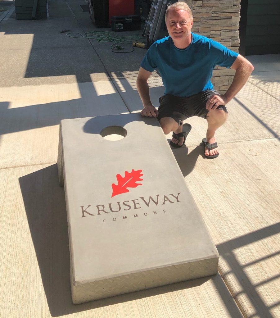 Concrete Cornhole Boards Bean Bag Toss Game