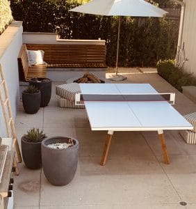 RS barcelona white you and me ping pong table