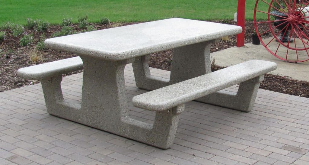 best concrete picnic table
